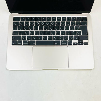 【全額返金保証】【最速発送】Apple MacBook Air 13.6インチ 2022 Apple M2 8GB SSD 512GB スターライト 98% 美品 動作確認済