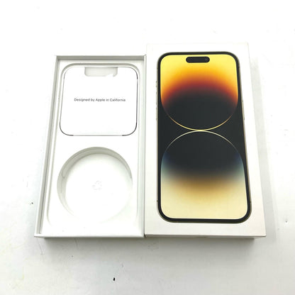 【全額返金保証】【最速発送】Apple iPhone iPhone 14 Pro 128GB ゴールド docomo SIMフリー 白ロム 美品 動作確認済 84%
