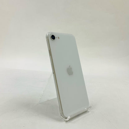 【全額返金保証】【最速発送】Apple iPhone iPhone SE (2nd generation) 64GB シルバー docomo SIMフリー 白ロム 動作確認済 76%