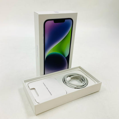 【全額返金保証】【最速発送】Apple iPhone iPhone 14 128GB パープル Softbank SIMフリー 白ロム 美品 動作確認済 94%