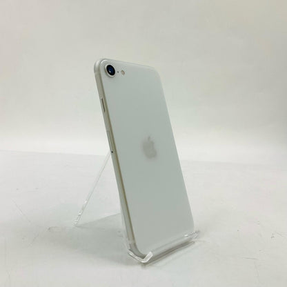【最速発送】Apple iPhone iPhone SE (2nd generation) 64GB ホワイト au SIMフリー 白ロム【難有】 77%