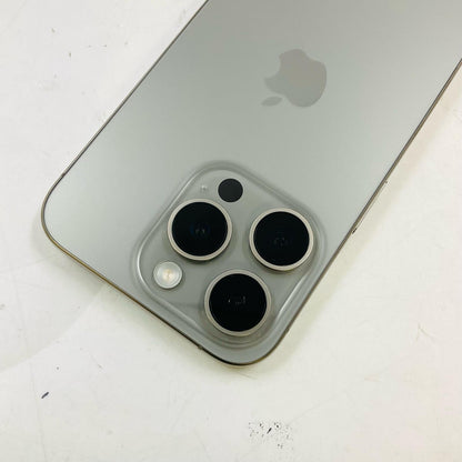 【全額返金保証】【最速発送】Apple iPhone iPhone 15 Pro 128GB ナチュラルチタニウム SIMフリー 白ロム 美品 動作確認済 85%