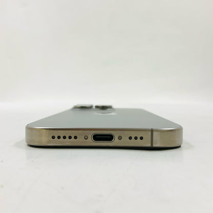 【全額返金保証】【最速発送】Apple iPhone iPhone 15 Pro 128GB ナチュラルチタニウム SIMフリー 白ロム 美品 動作確認済 85%