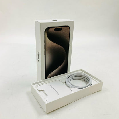 【全額返金保証】【最速発送】Apple iPhone iPhone 15 Pro 128GB ナチュラルチタニウム SIMフリー 白ロム 美品 動作確認済 85%