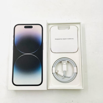 【全額返金保証】【最速発送】Apple iPhone iPhone 14 Pro 128GB スペースブラック docomo SIMフリー 白ロム 動作確認済 79%