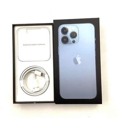 【全額返金保証】【最速発送】Apple iPhone iPhone 13 Pro 128GB シエラブルー au SIMフリー 白ロム 動作確認済 71%