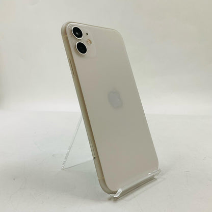 【最速発送】Apple iPhone iPhone 11 128GB ホワイト docomo SIMフリー 白ロム【難有】 81%