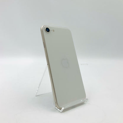 【全額返金保証】【最速発送】Apple iPhone iPhone SE (3rd generation) 256GB スターライト SIMフリー 白ロム 美品 動作確認済 88%