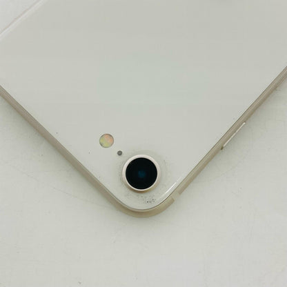 【全額返金保証】【最速発送】Apple iPhone iPhone SE (3rd generation) 256GB スターライト SIMフリー 白ロム 美品 動作確認済 88%