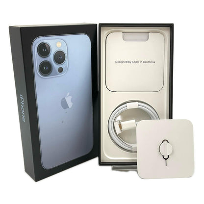 【全額返金保証】【最速発送】Apple iPhone iPhone 13 Pro 128GB シエラブルー Softbank SIMフリー 白ロム 美品 動作確認済 86%