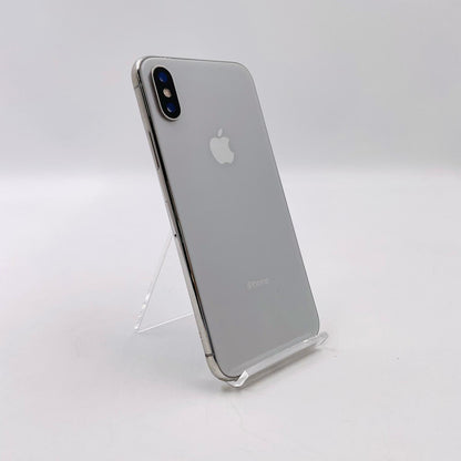 【最速発送】Apple iPhone iPhone X 64GB シルバー au SIMフリー 白ロム【難有】 79%