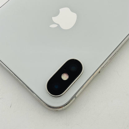 【最速発送】Apple iPhone iPhone X 64GB シルバー au SIMフリー 白ロム【難有】 79%