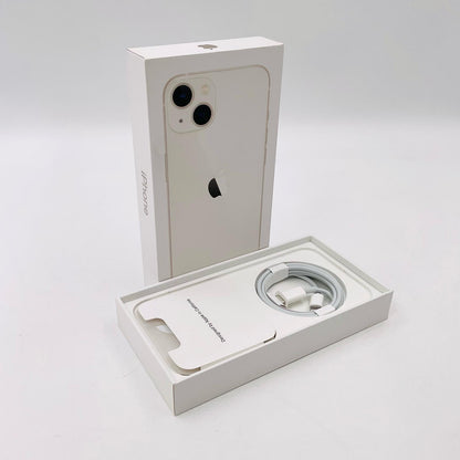 【全額返金保証】【最速発送】Apple iPhone iPhone 13 128GB スターライト docomo SIMフリー 白ロム 美品 動作確認済 90%