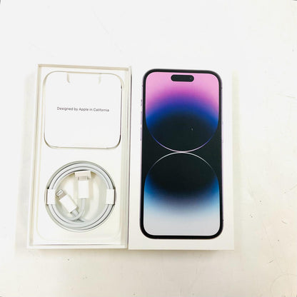 【全額返金保証】【最速発送】Apple iPhone iPhone 14 Pro 256GB ディープパープル SIMフリー 白ロム 動作確認済 86%