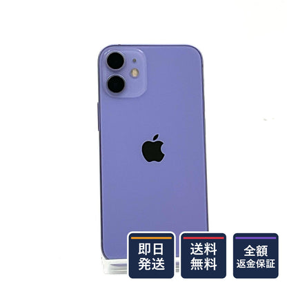 【全額返金保証】【最速発送】Apple iPhone iPhone 12 mini 64GB パープル SIMフリー 白ロム 動作確認済 77%