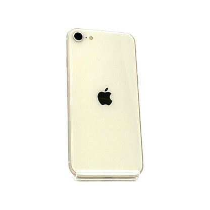 【全額返金保証】【最速発送】Apple iPhone iPhone SE (3rd generation) 64GB スターライト Softbank SIMフリー 白ロム 美品 動作確認済 82%