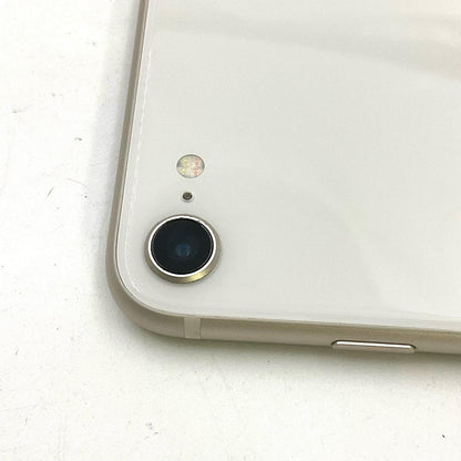 【全額返金保証】【最速発送】Apple iPhone iPhone SE (3rd generation) 64GB スターライト Softbank SIMフリー 白ロム 美品 動作確認済 82%