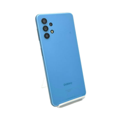 【最速発送】SAMSUNG Galaxy A32 5G 64GB オーサムブルー au SCG08 白ロム【難有】