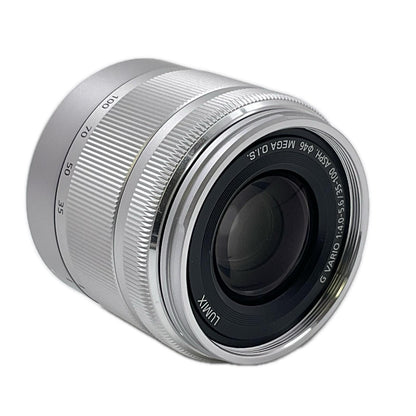 【全額返金保証】【最速発送】Panasonic LUMIX G VARIO 35-100mm/F4.0-5.6 ASPH./MEGA O.I.S H-FS35100-S [シルバー] 美品 動作確認済