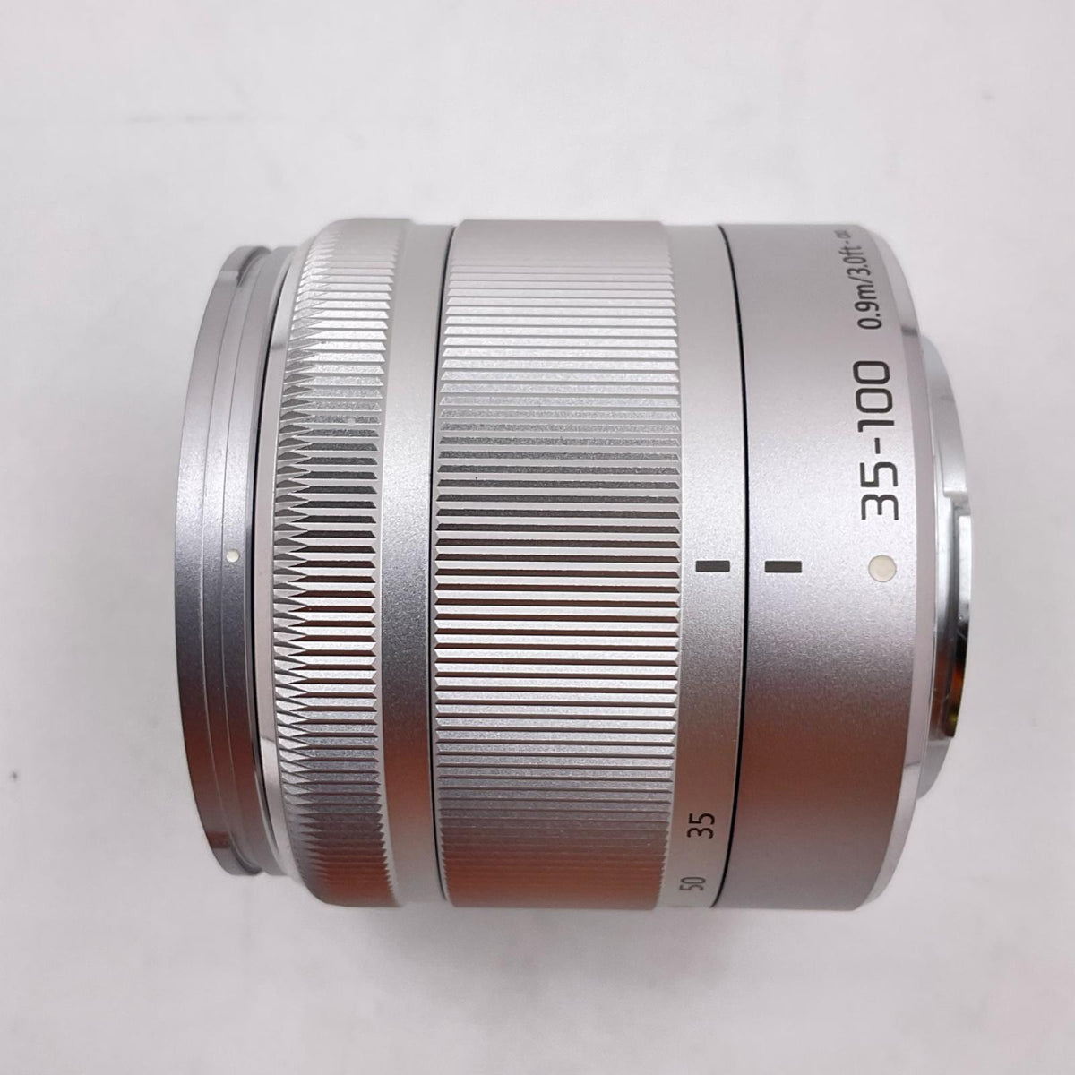 【全額返金保証】【最速発送】Panasonic LUMIX G VARIO 35-100mm/F4.0-5.6 ASPH./MEGA O.I.S H-FS35100-S [シルバー] 美品 動作確認済