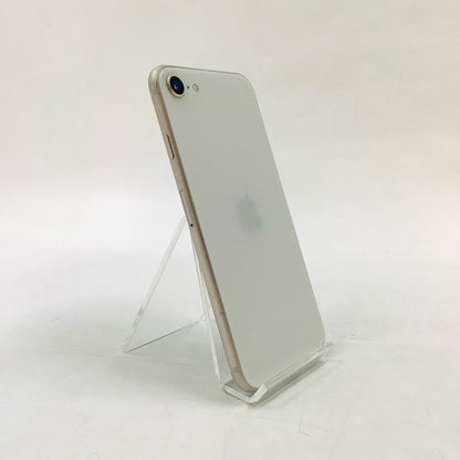 【全額返金保証】【最速発送】Apple iPhone iPhone SE（第3世代） 128GB スターライト SIMフリー 白ロム 美品 動作確認済 80%