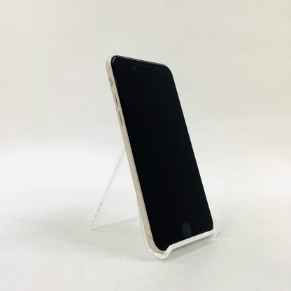 【全額返金保証】【最速発送】Apple iPhone iPhone SE（第3世代） 128GB スターライト SIMフリー 白ロム 美品 動作確認済 80%