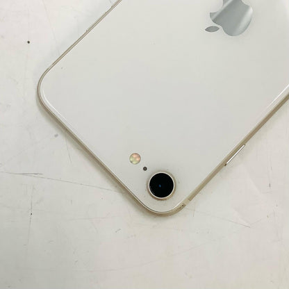 【全額返金保証】【最速発送】Apple iPhone iPhone SE（第3世代） 128GB スターライト SIMフリー 白ロム 美品 動作確認済 80%
