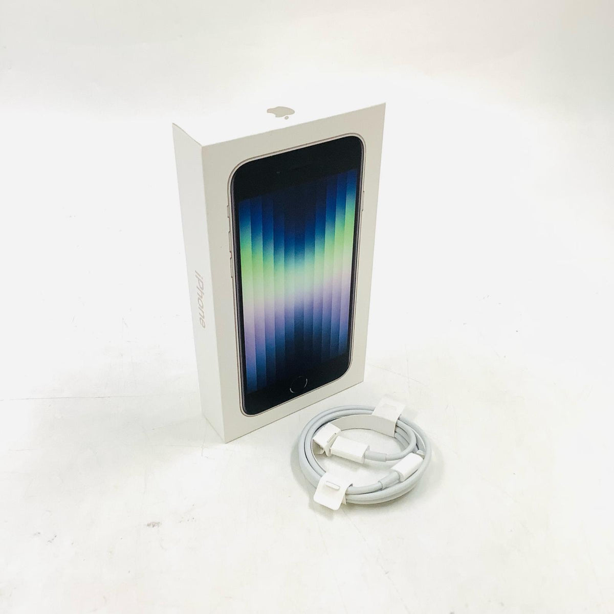 【全額返金保証】【最速発送】Apple iPhone iPhone SE（第3世代） 128GB スターライト SIMフリー 白ロム 美品 動作確認済 80%
