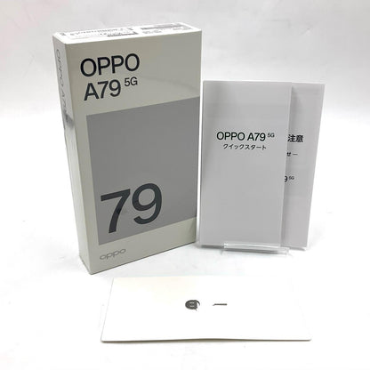 【全額返金保証】【最速発送】OPPO A 79 5G 128GB ミステリーブラック Softbank A303OP 白ロム 動作確認済
