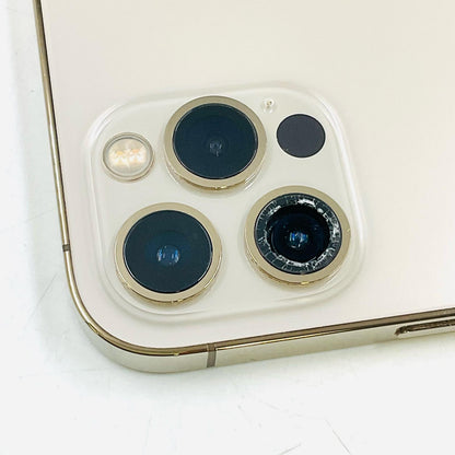 【最速発送】Apple iPhone iPhone Pro 12 128GB ゴールド au SIMフリー 白ロム【難有】 75%