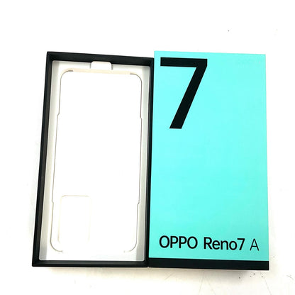 【全額返金保証】【最速発送】OPPO Reno 7 A 128GB スターリーブラック Softbank SIMフリー A2010P 白ロム 動作確認済