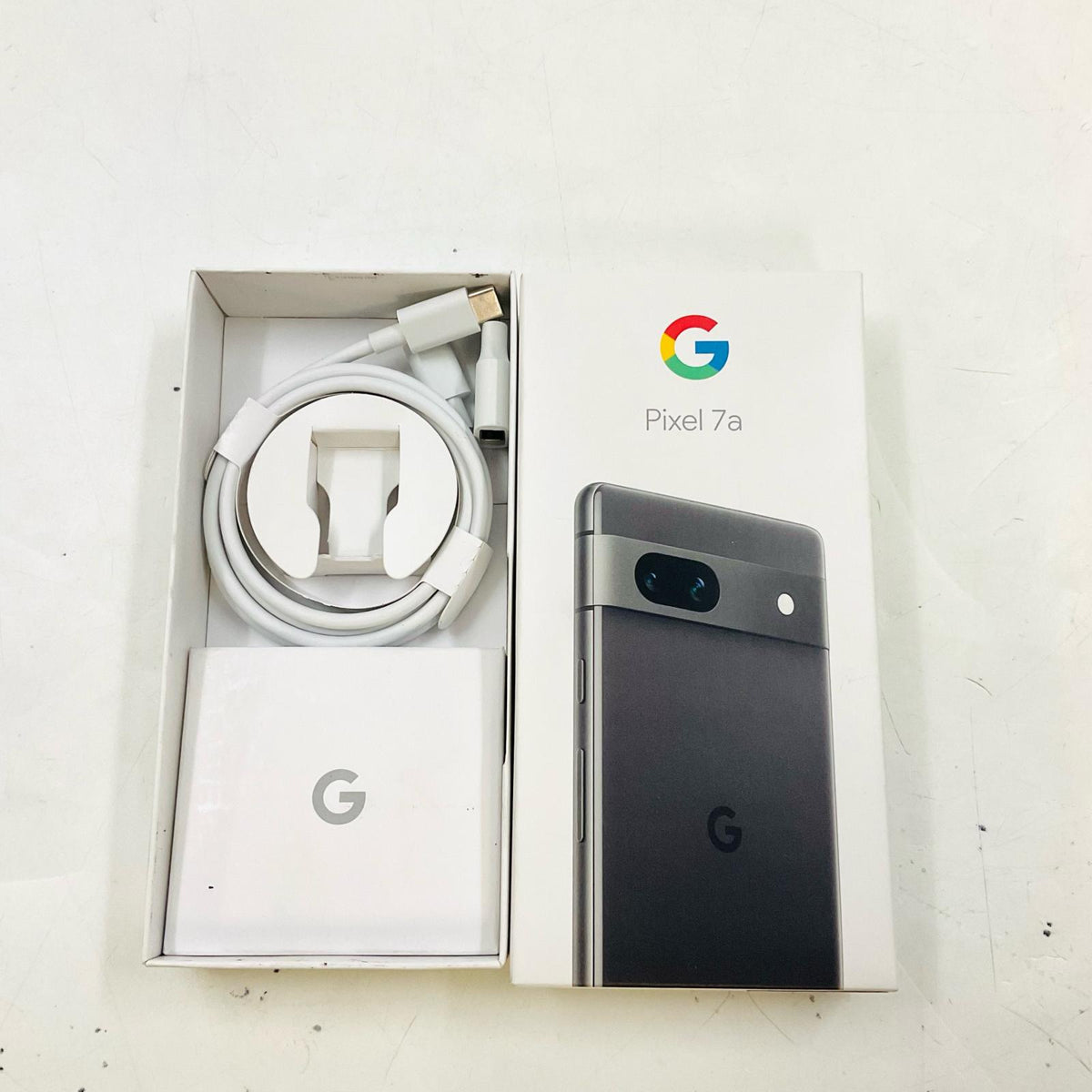 【最速発送】Google Pixel 7a 128GB ブラック Softbank SIMフリー 白ロム【難有】