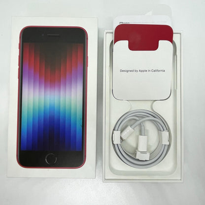 【全額返金保証】【最速発送】Apple iPhone iPhone SE（第3世代） 128GB (PRODUCT)RED au SIMフリー 白ロム 動作確認済 88%