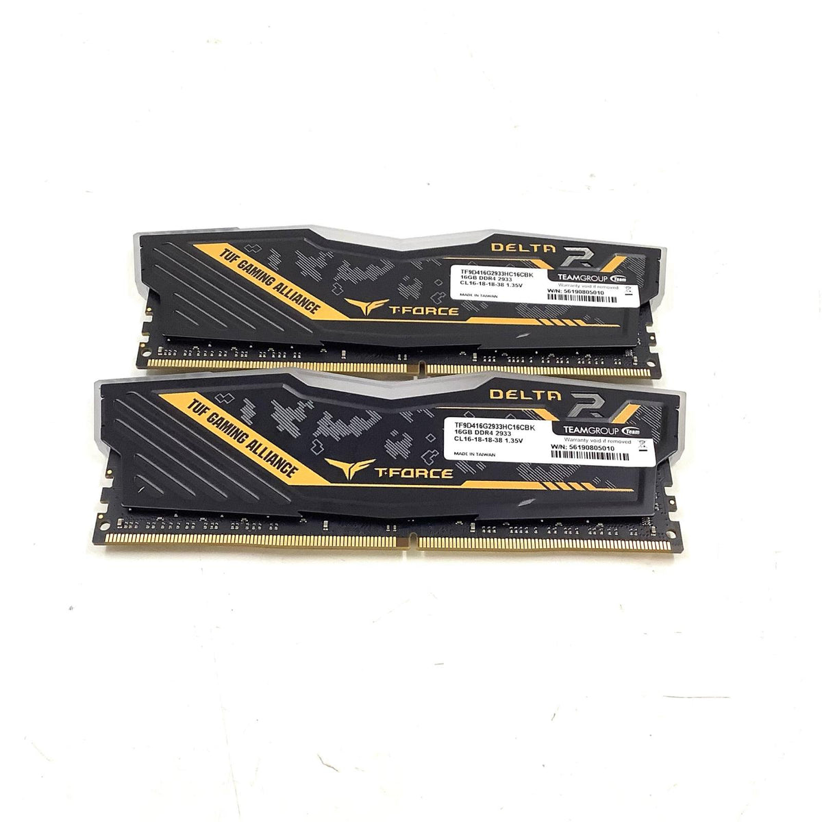 【全額返金保証】【最速発送】TEAMGROUP メモリ DDR4-2933 16GBx2 TF9D416G2933HC16CBK 超美品 動作確認済