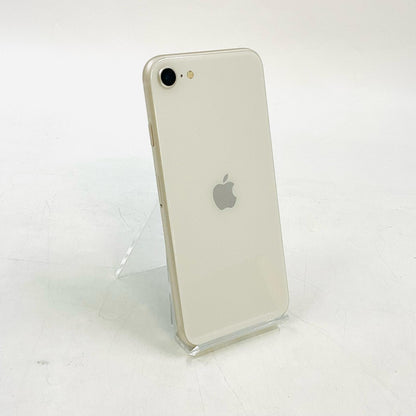 【全額返金保証】【最速発送】Apple iPhone iPhone SE（第3世代） 128GB スターライト SIMフリー 白ロム 動作確認済 77%