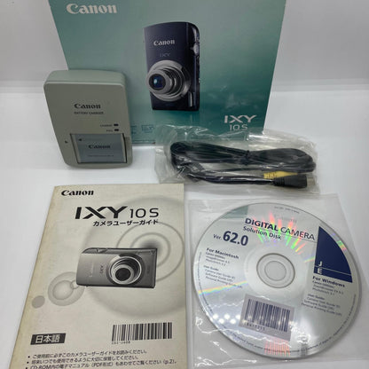【最速発送】 コンパクトデジタルカメラ IXY 10S グレー【難有】
