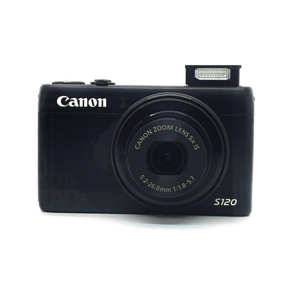 【全額返金保証】【最速発送】 コンパクトデジタルカメラ PowerShot S120 ブラック 動作確認済