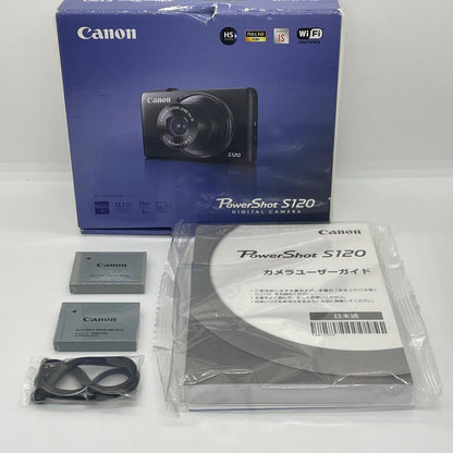 【全額返金保証】【最速発送】 コンパクトデジタルカメラ PowerShot S120 ブラック 動作確認済