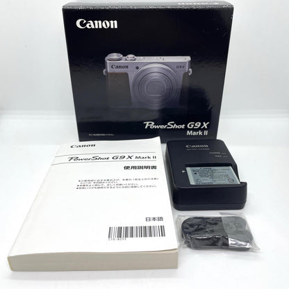 【全額返金保証】【最速発送】 コンパクトデジタルカメラ PowerShot G9X Mark II シルバー 動作確認済