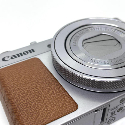 【全額返金保証】【最速発送】 コンパクトデジタルカメラ PowerShot G9X Mark II シルバー 動作確認済