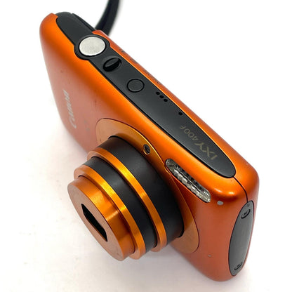 【全額返金保証】【最速発送】 コンパクトデジタルカメラ IXY 400F オレンジ 動作確認済