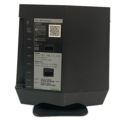 【全額返金保証】【最速発送】BUFFALO Wi-Fi 6　中継器 WEX-5400AX 美品 動作確認済