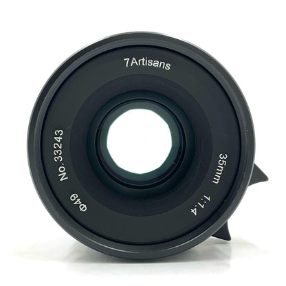 【全額返金保証】【最速発送】七工匠 7Artisans 35mm F1.4 II APS-C 7A-35F14II-X-B [フジフイルム用] 美品 動作確認済