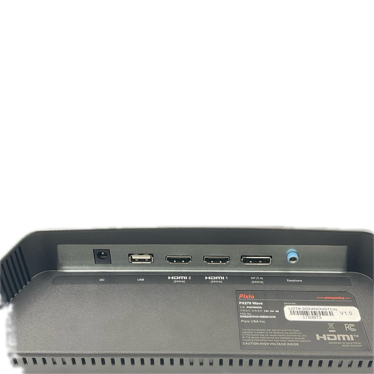【全額返金保証】【最速発送】Pixio PX279WAVE 27インチ 美品 動作確認済