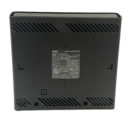 【全額返金保証】【最速発送】NEC Wi-Fiホームルーター Aterm WX5400T6 美品 動作確認済