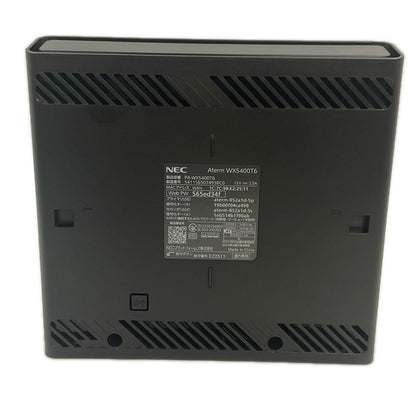 【全額返金保証】【最速発送】NEC Wi-Fiホームルーター Aterm WX5400T6 動作確認済