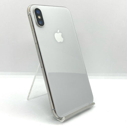【最速発送】Apple iPhone iPhone X 64GB シルバー SIMフリー【難有】 84%