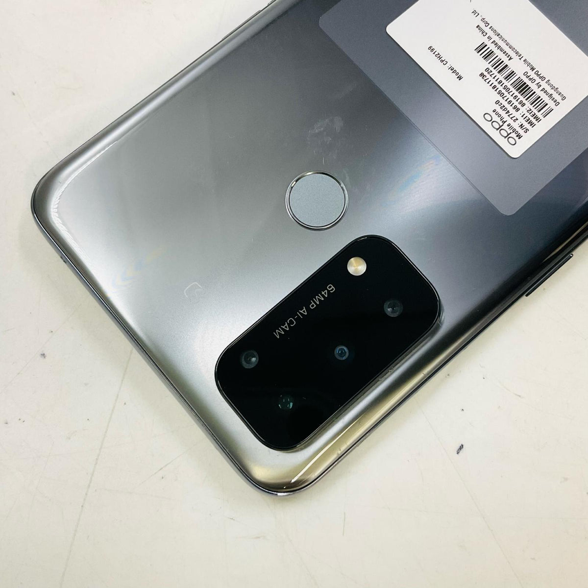 【全額返金保証】【最速発送】OPPO Reno 5 A 128GB シルバーブラック 楽天モバイル CPH2199 白ロム 美品 動作確認済