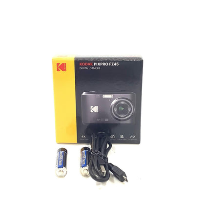 【全額返金保証】【最速発送】KODAK コンパクトデジタルカメラ PIXPRO FZ45 ブラック 美品 動作確認済