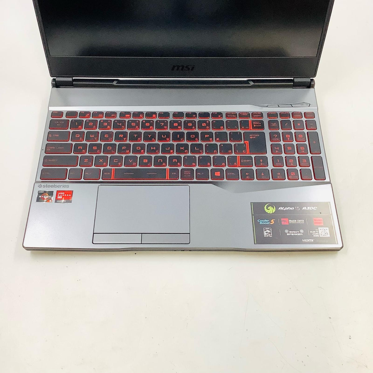 【全額返金保証】【最速発送】MSI Alpha 15 MS-16U6 AMD Ryzen 5 3550H 8GB M.2 SSD 512GB AMD Radeon RX 5300M 99% 動作確認済